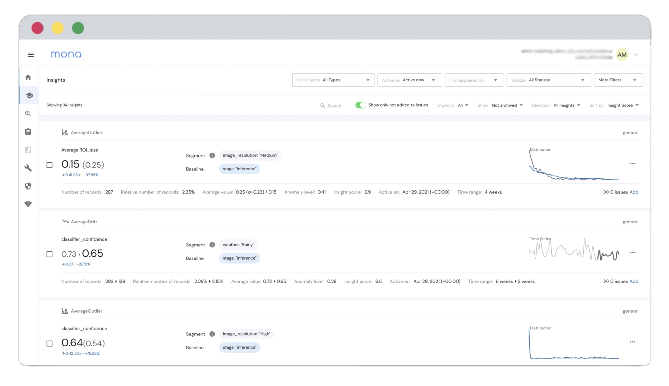 Intelligent Monitoring for Computer Vision AI Systems Mona Solutions